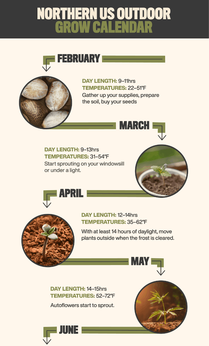 outdoor grow calendar for cannabis